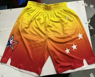 Mens 2023 All Star Orange Game Swingman Hot Press Shorts